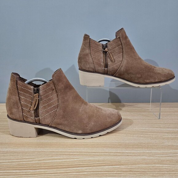 Reef Voyage Low Ankle Bootie Womens Boot Brown Leather Shoe Size 11 - Picture 4 of 14